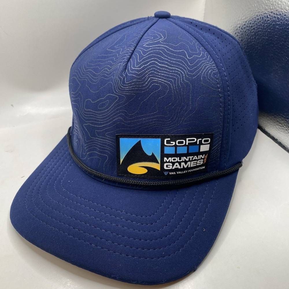 Yo Colorado GoPro Hat Mountain Games Blue Mesh Strapback Adjustable VGC